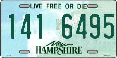 NH license plate 1416495