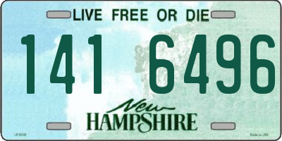 NH license plate 1416496
