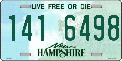 NH license plate 1416498