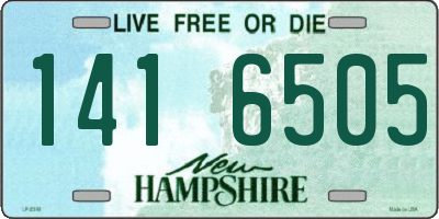 NH license plate 1416505