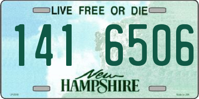 NH license plate 1416506