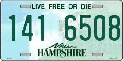 NH license plate 1416508