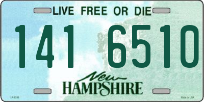 NH license plate 1416510