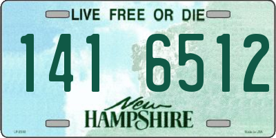 NH license plate 1416512