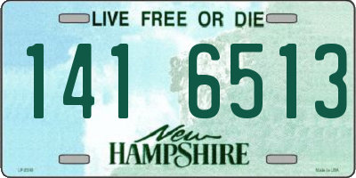 NH license plate 1416513