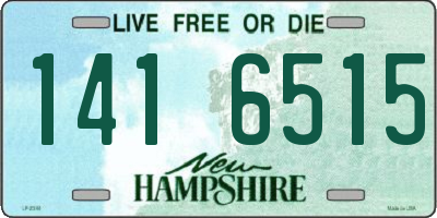 NH license plate 1416515