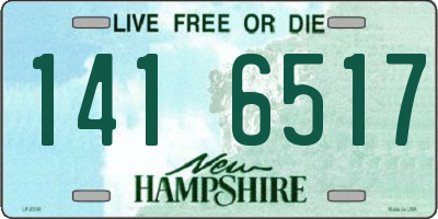 NH license plate 1416517