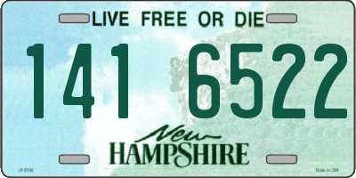 NH license plate 1416522
