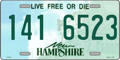 NH license plate 1416523