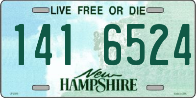 NH license plate 1416524