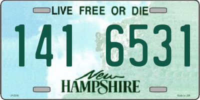 NH license plate 1416531