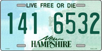 NH license plate 1416532