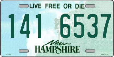 NH license plate 1416537