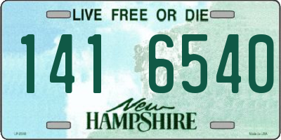 NH license plate 1416540