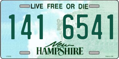 NH license plate 1416541