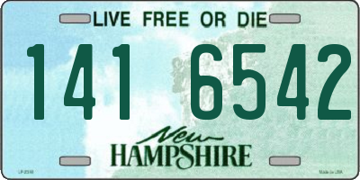 NH license plate 1416542