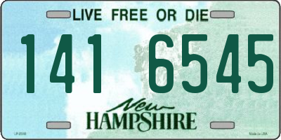 NH license plate 1416545