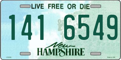 NH license plate 1416549