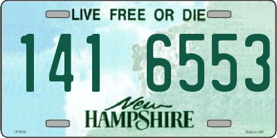 NH license plate 1416553