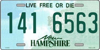 NH license plate 1416563