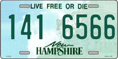 NH license plate 1416566