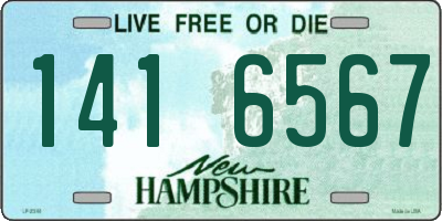 NH license plate 1416567