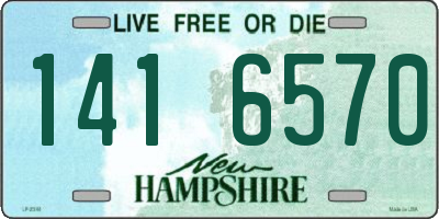 NH license plate 1416570
