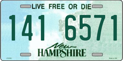 NH license plate 1416571