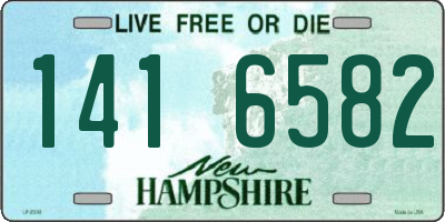 NH license plate 1416582