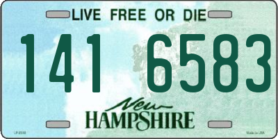 NH license plate 1416583