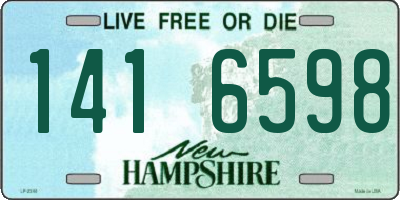 NH license plate 1416598