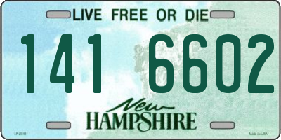 NH license plate 1416602