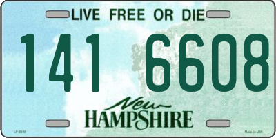 NH license plate 1416608