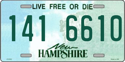 NH license plate 1416610