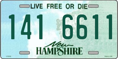NH license plate 1416611