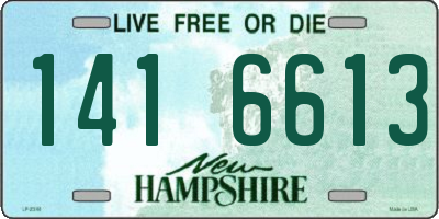 NH license plate 1416613