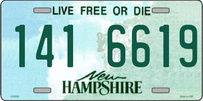 NH license plate 1416619