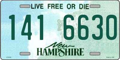 NH license plate 1416630