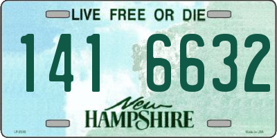NH license plate 1416632