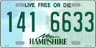 NH license plate 1416633