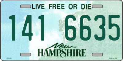 NH license plate 1416635