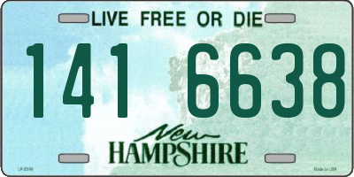NH license plate 1416638