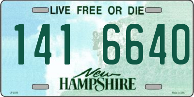 NH license plate 1416640