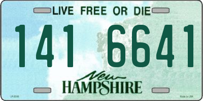 NH license plate 1416641