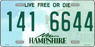 NH license plate 1416644