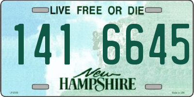 NH license plate 1416645