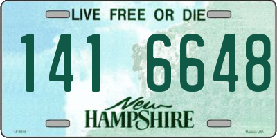 NH license plate 1416648