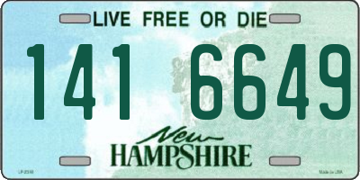 NH license plate 1416649