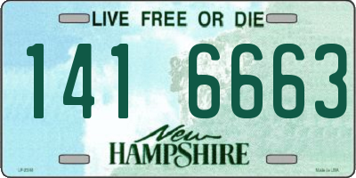 NH license plate 1416663