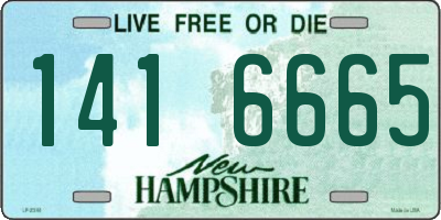 NH license plate 1416665
